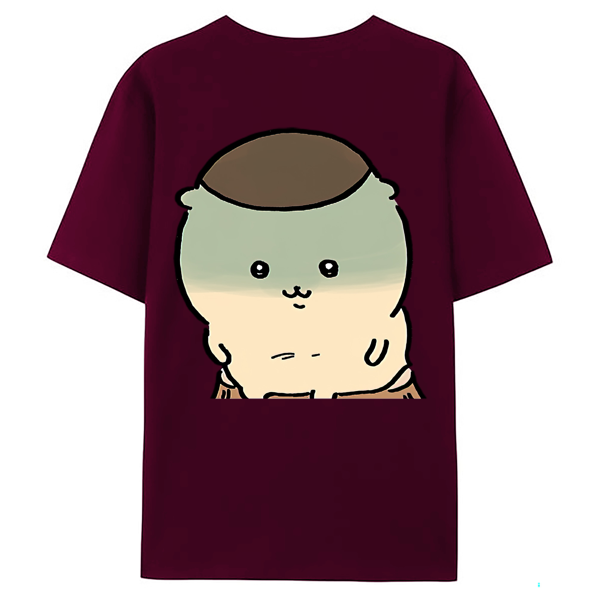 （画像用） ちいかわ くりまんじゅう Chii-kawa kuri manjū レディース半袖Tシャツ(バックプリント)